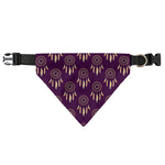 Purple Boho Dream Catcher Pattern Print Over The Collar Dog Bandana