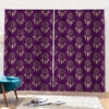 Purple Boho Dream Catcher Pattern Print Pencil Pleat Curtains