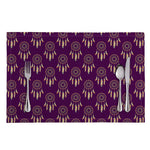 Purple Boho Dream Catcher Pattern Print Placemat