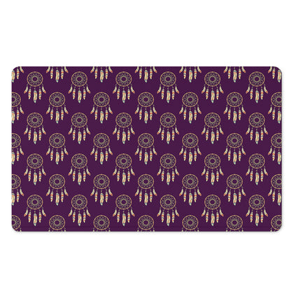 Purple Boho Dream Catcher Pattern Print Polyester Doormat