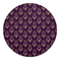 Purple Boho Dream Catcher Pattern Print Round Blanket