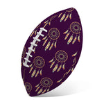 Purple Boho Dream Catcher Pattern Print Rugby Ball