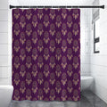 Purple Boho Dream Catcher Pattern Print Shower Curtain