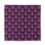 Purple Boho Dream Catcher Pattern Print Silk Bandana