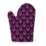 Purple Boho Dream Catcher Pattern Print Single Oven Mitt