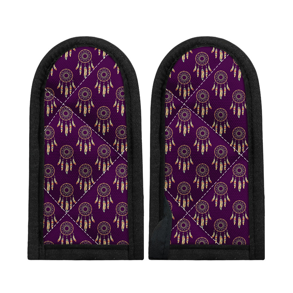 Purple Boho Dream Catcher Pattern Print Skillet Handle Cover