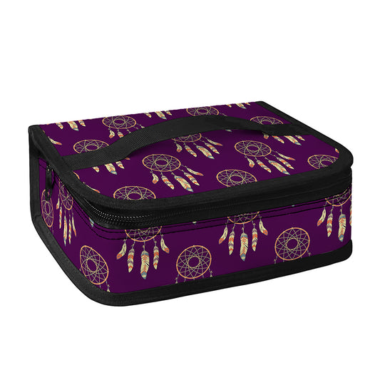 Purple Boho Dream Catcher Pattern Print Small Lunch Bag