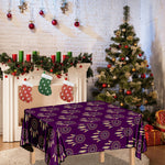 Purple Boho Dream Catcher Pattern Print Tablecloth