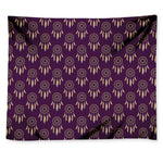 Purple Boho Dream Catcher Pattern Print Tapestry