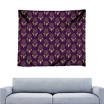 Purple Boho Dream Catcher Pattern Print Tapestry