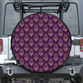 Purple Boho Dream Catcher Pattern Print Tire Cover