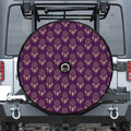 Purple Boho Dream Catcher Pattern Print Tire Cover With Camera Hole