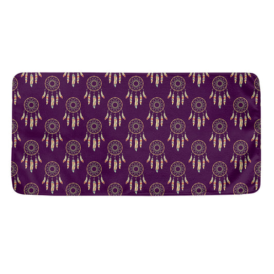 Purple Boho Dream Catcher Pattern Print Towel
