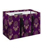 Purple Boho Dream Catcher Pattern Print Utility Tote Bag