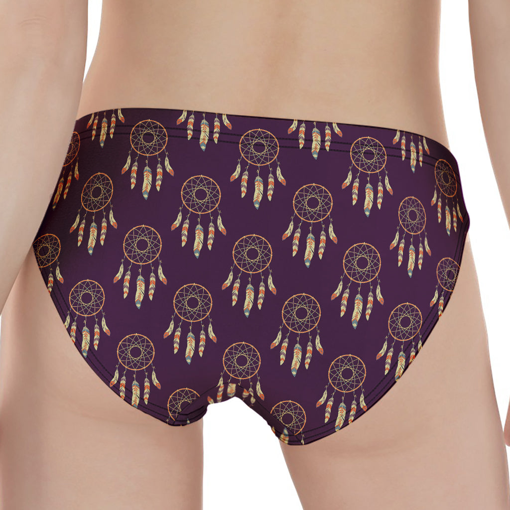 Purple Boho Dream Catcher Pattern Print Women's Panties