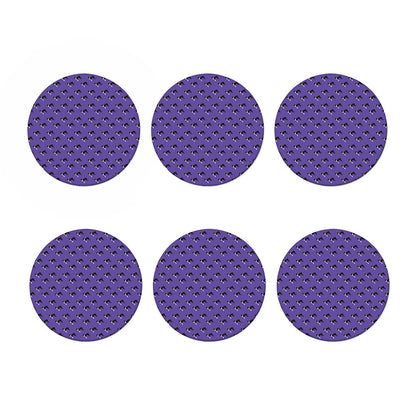 Purple Boston Terrier Pattern Print Coaster Set