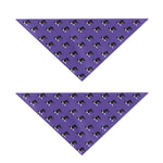 Purple Boston Terrier Pattern Print Dog Bandana