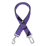 Purple Boston Terrier Pattern Print Dog Seat Belt