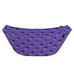 Purple Boston Terrier Pattern Print Fanny Pack