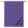 Purple Boston Terrier Pattern Print House Flag