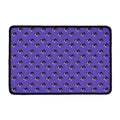 Purple Boston Terrier Pattern Print Kitchen Mat