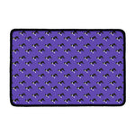 Purple Boston Terrier Pattern Print Kitchen Mat