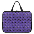 Purple Boston Terrier Pattern Print Laptop Sleeve With Handle