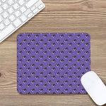 Purple Boston Terrier Pattern Print Mouse Pad