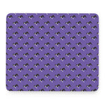 Purple Boston Terrier Pattern Print Mouse Pad