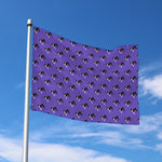 Purple Boston Terrier Pattern Print Polyester Flag