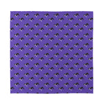 Purple Boston Terrier Pattern Print Silk Bandana