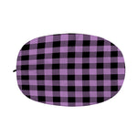 Purple Buffalo Plaid Print Car Side Mirror Covers