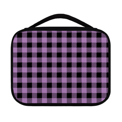 Purple Buffalo Plaid Print Classic Bible Case