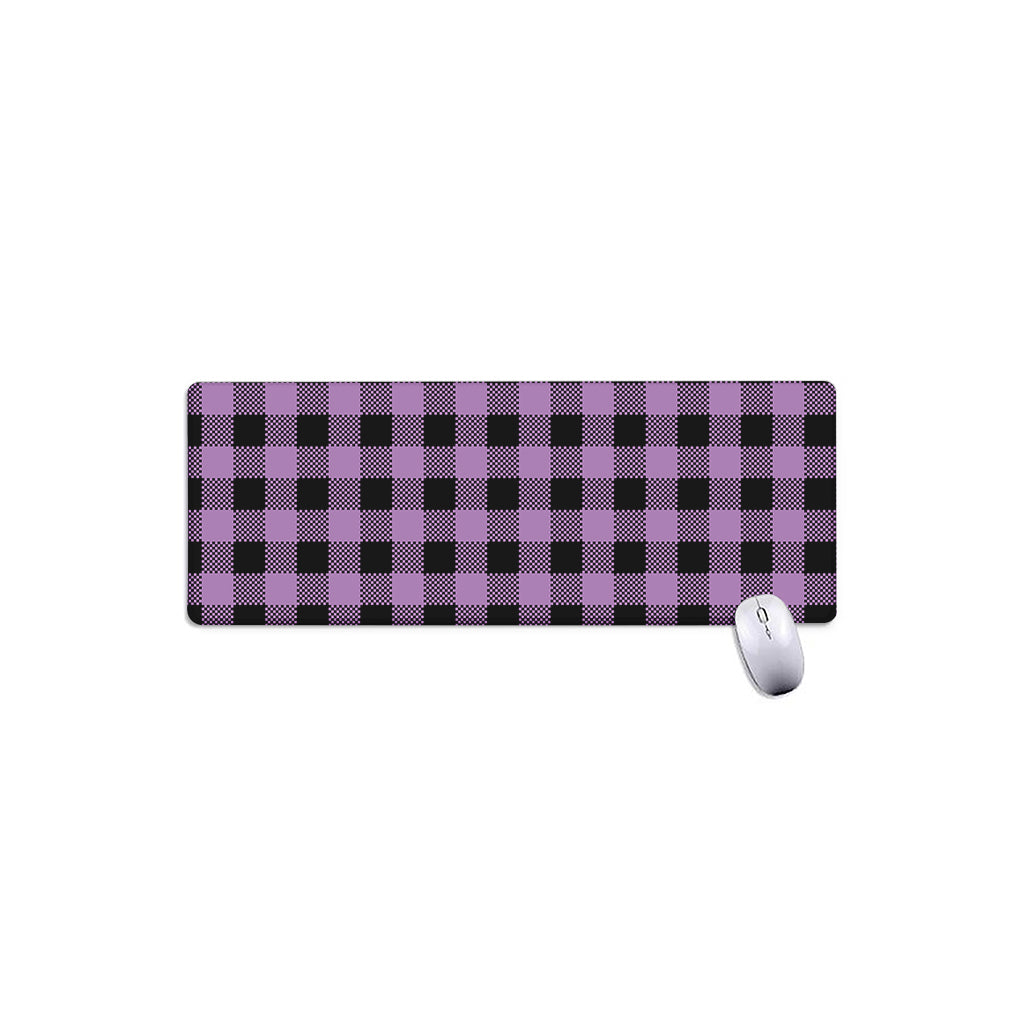 Purple Buffalo Plaid Print Extended Mouse Pad