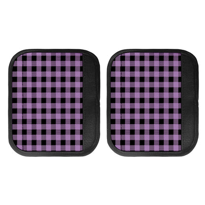 Purple Buffalo Plaid Print Handle Covers