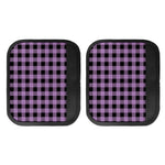Purple Buffalo Plaid Print Handle Covers
