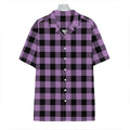 Purple Buffalo Plaid Print Hawaiian Shirt