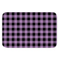 Purple Buffalo Plaid Print Indoor Door Mat