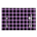 Purple Buffalo Plaid Print Placemat
