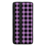 Purple Buffalo Plaid Print Refrigerator Handle Covers