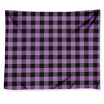 Purple Buffalo Plaid Print Tapestry