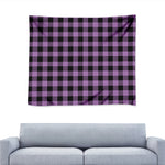 Purple Buffalo Plaid Print Tapestry