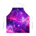 Purple Bursting Galaxy Space Print Adjustable Apron