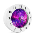 Purple Bursting Galaxy Space Print Alarm Clock