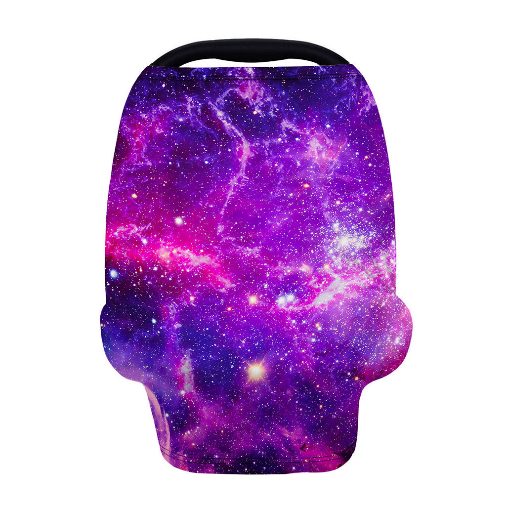 Purple Bursting Galaxy Space Print Baby Seat Cover