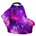 Purple Bursting Galaxy Space Print Baby Seat Cover