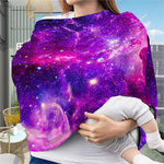 Purple Bursting Galaxy Space Print Baby Seat Cover