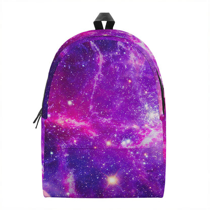 Purple Bursting Galaxy Space Print Backpack