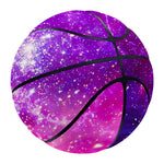 Purple Bursting Galaxy Space Print Basketball