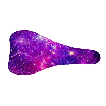 Purple Bursting Galaxy Space Print Bicycle Seat Cover